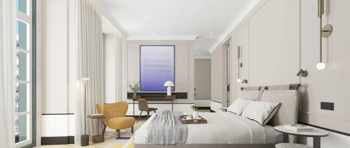 Quartos do MACAM Hotel<br><span>Um convívio mais privado com a arte</span>